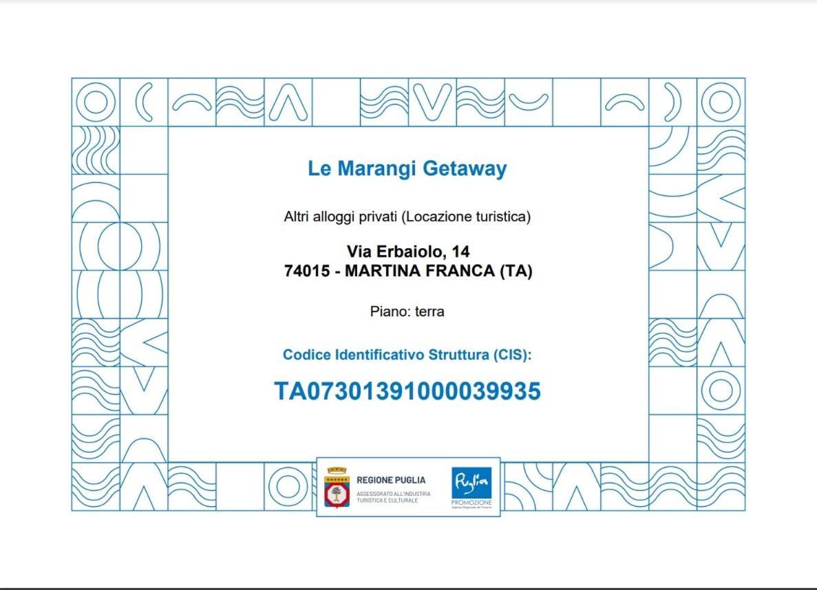 Le Marangi Getaway Suite Μαρτίνα Φράνκα Εξωτερικό φωτογραφία